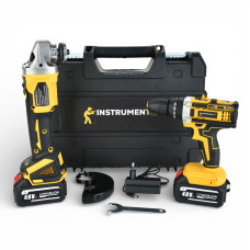Надійний набір Instrumentop 48V: Шуруповерт та Болгарка 2в1 в кейсі GT