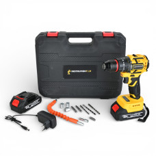 Ультимативний набір: універсальний дриль-шуруповерт AT-CD2106-24 з 48V та 2 акумуляторами в чорному кейсі Ультимативний набір: універсальний дриль-шуруповерт AT-CD2106-24 з 48V та 2 акумуляторами в чорному кейсі