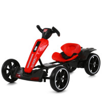 Червоний дитячий електрокарт Bambi M 6277 EBR-3 з дистанційним керуванням