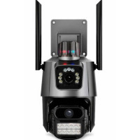 QC-003 V380 WIFI зовнішня поворотна IP камера для будинку чорна