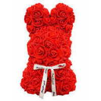 Сувенірний подарунок Зайчик з троянд KR-21