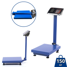 Надійні та точні торгові ваги до 150 кг з посиленою стійкою та рельєфною платформою для вашого бізнесу Надійні та точні торгові ваги до 150 кг з посиленою стійкою та рельєфною платформою для вашого бізнесу