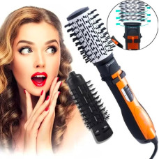 Мультистайлер 3-в-1 для ідеального укладання волосся: Фен-щітка Gemei GM 4828