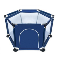 HexaZone Fold — мобільний шестигранний дитячий манеж із дихаючою сіткою та м’якою основою