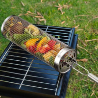 Гриль-сітка для овочів GrillMaster (ручка, щітка, метал)