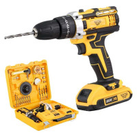 Потужний набір акумуляторний шуруповерт 48V з повним комплектом аксесуарів у міцному кейсі — професійний інструмент для дому та майстерні