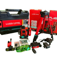 LaserPro Max 4D 360° – Професійний акумуляторний лазерний рівень з зеленим променем, штативом та повним набором кріплень