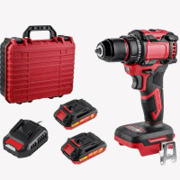 Професійний акумуляторний шуруповерт 36V з двома Li-ion батареями 2.0Ah та швидким зарядним пристроєм —  2-швидкісний, реверс, LED-підсвітка