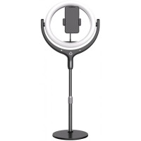 Кільцева LED-лампа F-539A 26 см 10 з 96 LED, регульованою кольоровою температурою 3300K–6000K, тримачем для смартфона