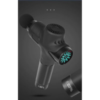 Масажер портативний ручний для тіла Fascial Gun 8076  перкусійний масажний пістолет з насадками та регулюванням швидкості