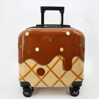 Дитячий чемодан на колесах F-4, легкий пластиковий чемоданчик з телескопічною ручкою та містким відділенням для подорожей