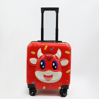 Дитячий чемодан D-21 на 4 поворотних колесах із телескопічною ручкою, легкий і міцний пластиковий корпус