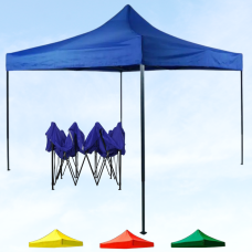 Зелений розсувний намет з чорним каркасом: 2x2 м