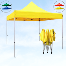 Золотий розсувний намет 3×3 м з білим каркасом