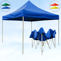 Розсувний намет синього кольору 3x3 м із білим каркасом