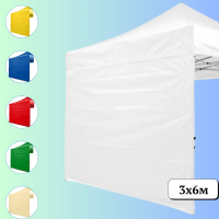 Бічні стінки білі для намету 12м, 3×6м 