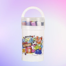 Безмежна творчість з 18 кольоровими акриловими маркерами! Безмежна творчість з 18 кольоровими акриловими маркерами!