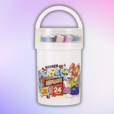 24 яскраві кольори акрилових маркерів: творіть без меж!