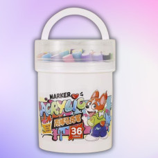 Новий набір акрилових маркерів: 36 кольорів для нескінченної творчості!